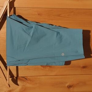 Lululemon Fast & Free 7/8 Tight II Nulux 25" w/Pockets Green Smoke Sz 12